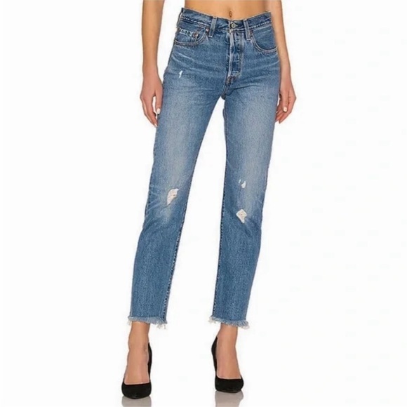 Levi's Denim - LEVI'S Wedgie Icon Fit in Truth Unfolds Jean- Straight -Fray hem-like new-Sz 28‌